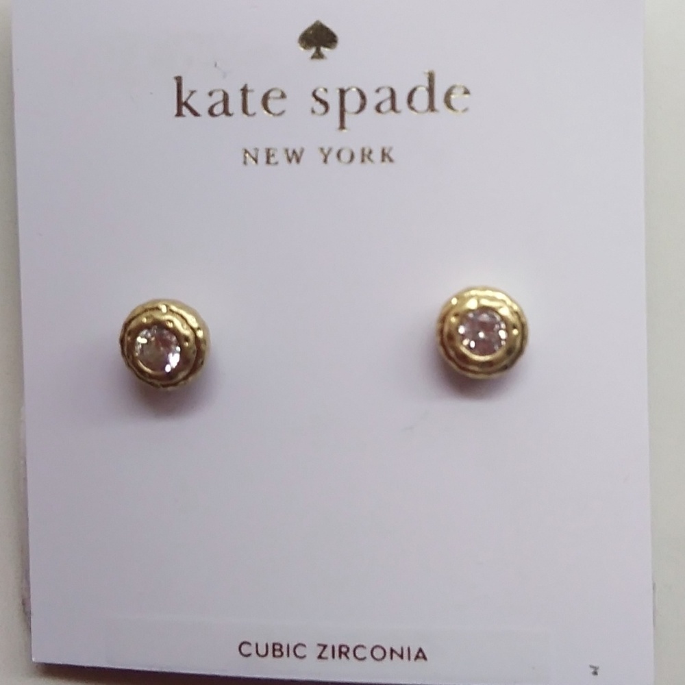 Kate Spade New Round Cubic Zirconia Earrings